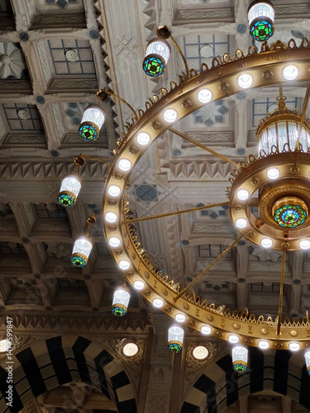 Obraz Interior design Nabawi Mosque, Medina.