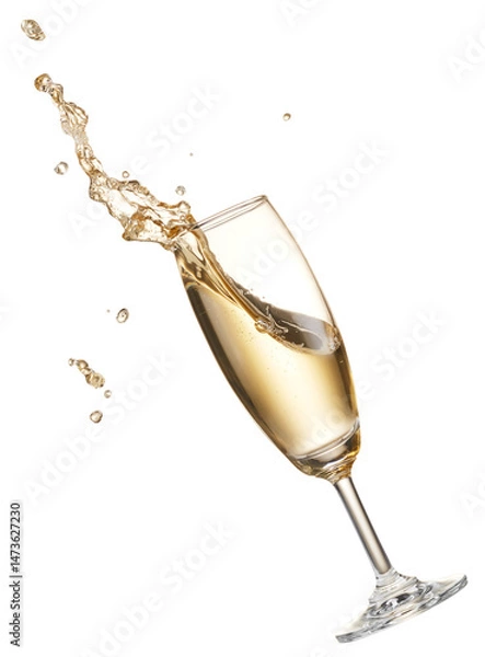 Obraz champagne splash