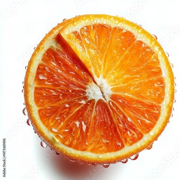 Fototapeta orange on white background