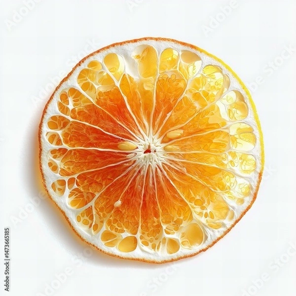 Fototapeta orange on white background