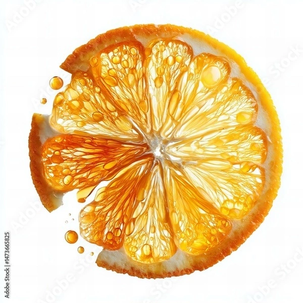 Obraz orange on white background
