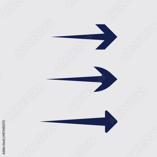 Fototapeta Directional Arrow Logo Vector for Navigation Apps