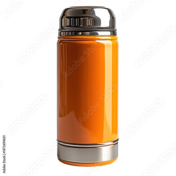 Obraz Thermos isolated on transparent background.