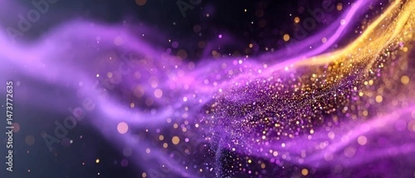 Obraz Vibrant abstract swirl of colors in dazzling light effects.