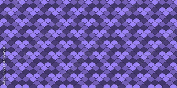 Fototapeta Serene purple scale pattern.  Ideal for backgrounds, textile design, or website décor. Evokes calmness and sophistication.  Subtle gradient adds depth.