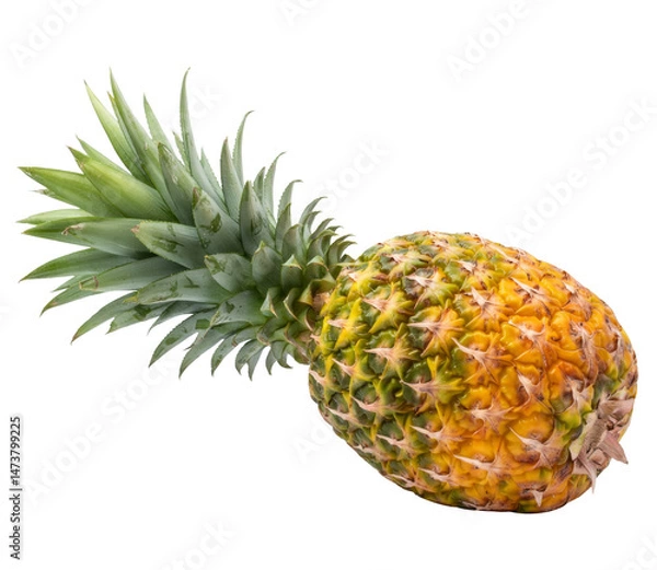 Obraz fresh pineapple isolated on white background.