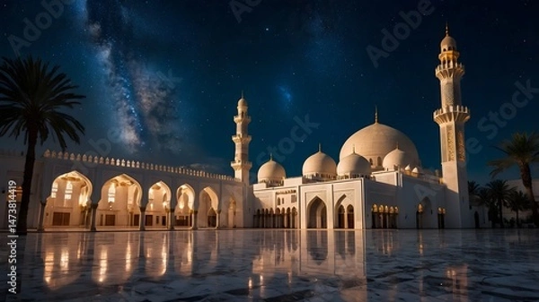Obraz Grand Mosque by Moonlight