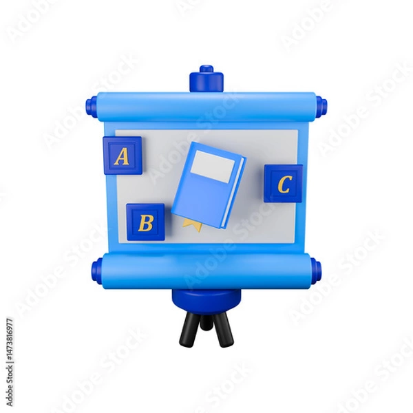 Fototapeta Blue Presentation Pie Chart 3