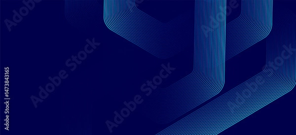 Obraz Modern medical or health care scientific abstract background with hexagons. Geometric stripe line art design for poster, brochure, cover, banner, header, website, presentation template