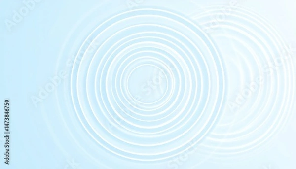 Fototapeta Rippling water circles creating tranquil patterns serene aquatic environment digital artwork abstract viewpoint calming concept