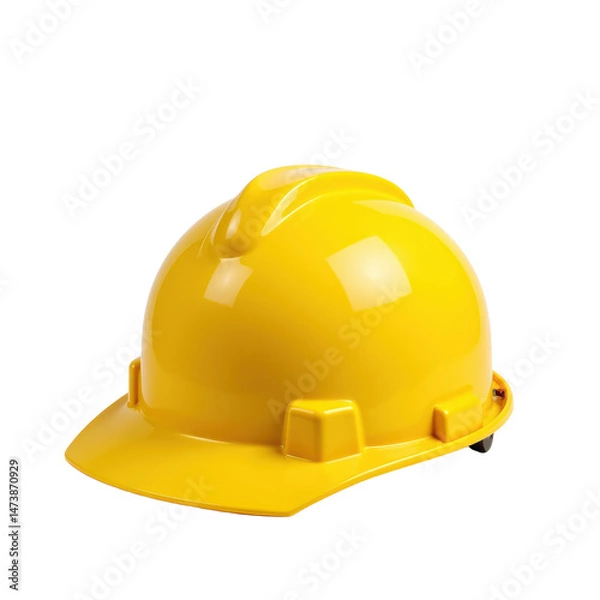 Obraz A yellow hard hat, essential for construction and safety.
