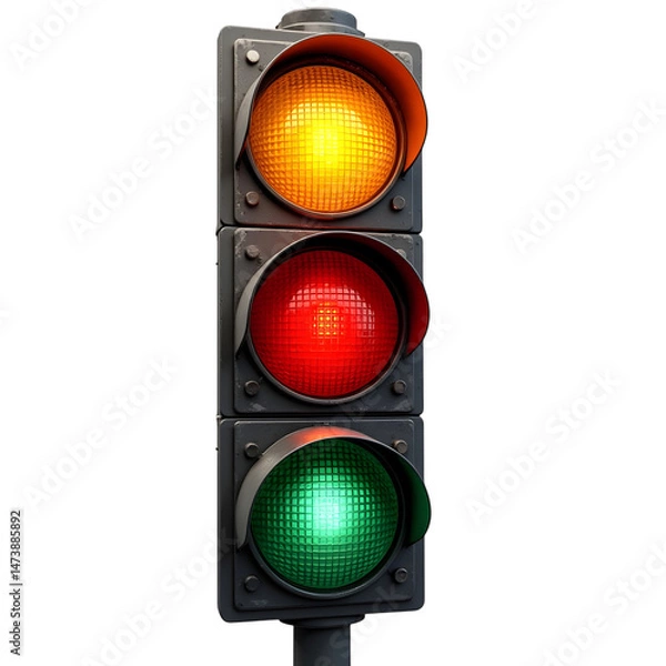 Obraz Transportation Light on a transparent background