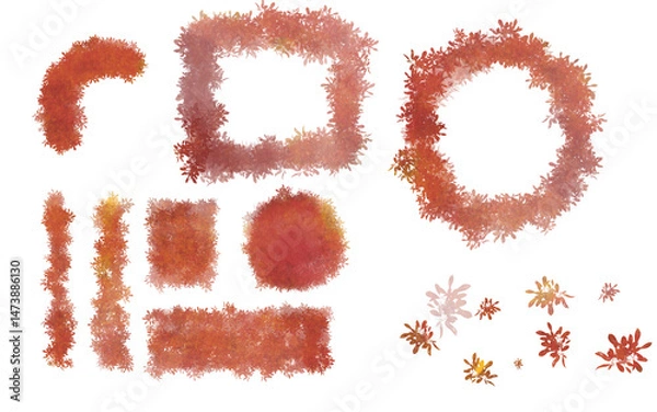 Obraz 植栽　秋　平面図用