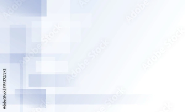 Fototapeta This image features a soft, abstract digital background with translucent blue and white squares, creating a modern, clean, and minimalistic futuristic tech-style design.