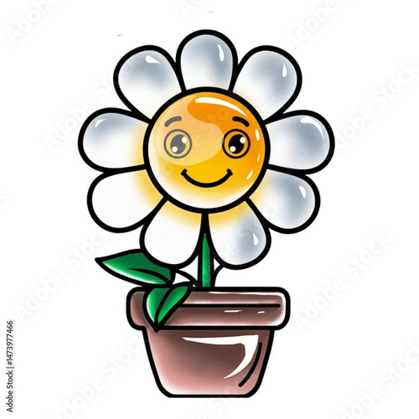 Obraz sunflower in a pot