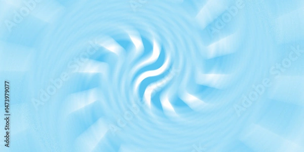 Fototapeta Abstract Serenity in Blue: A dynamic, swirling vortex of soft blue hues and white, creating a sense of calming tranquility. A visually captivating design perfect for backgrounds.