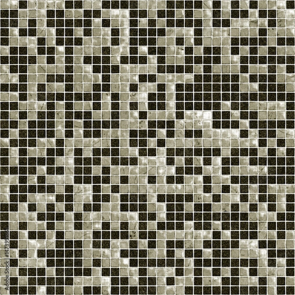Fototapeta Seamless mosaic tiles texture creating intricate geometric pattern