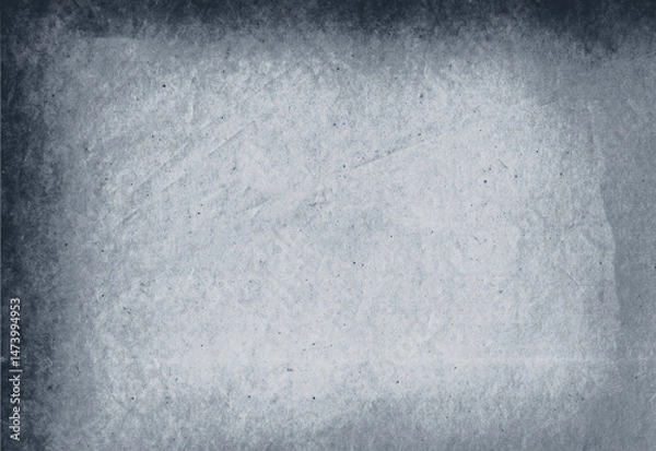 Fototapeta Gray concrete wall background texture showing rough surface with dark vignette border