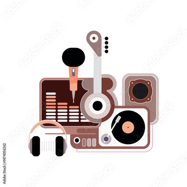 Obraz Recording Studio Graphic Design