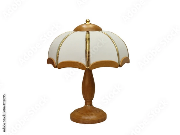 Fototapeta table lamp isolated on white background