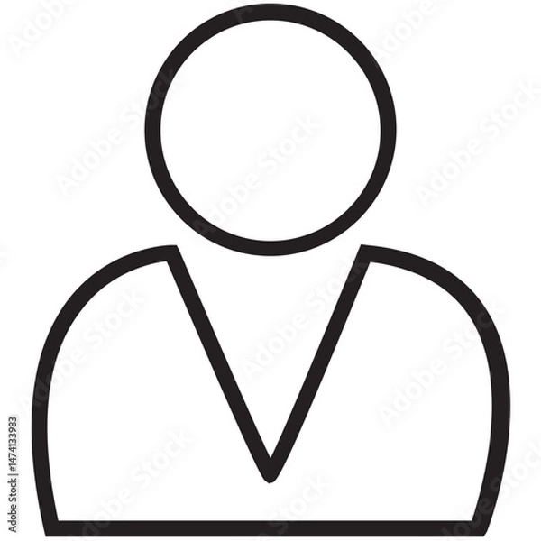 Fototapeta  Users Icon, User Group, Online Accounts, Digital Profiles, User Management System