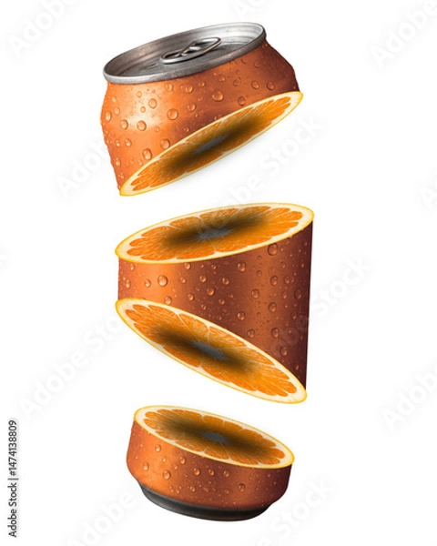 Obraz orange juice advertisement item