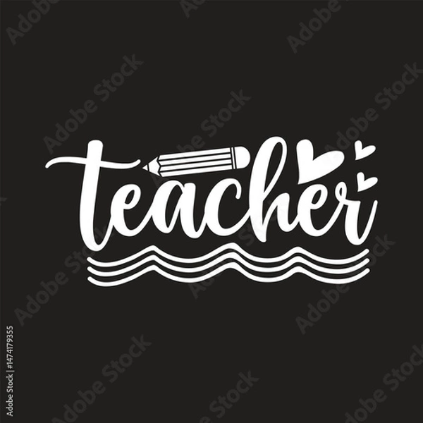 Obraz teacher  svg design