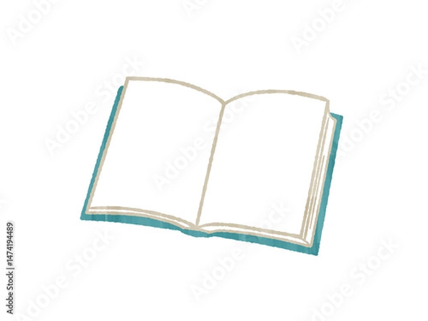 Obraz 開いた本-ガッシュ