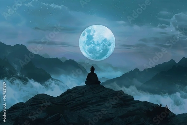 Fototapeta Guru Purnima Celebration in India of Honoring Gurus with Devotion and Spirituality