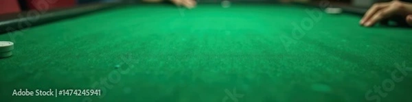 Fototapeta Deep green poker table felt texture, close-up, abstract, green