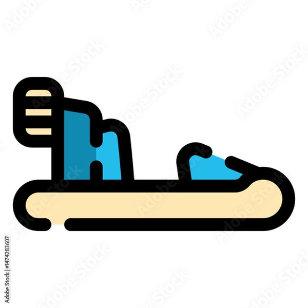 Fototapeta hovercraft icon