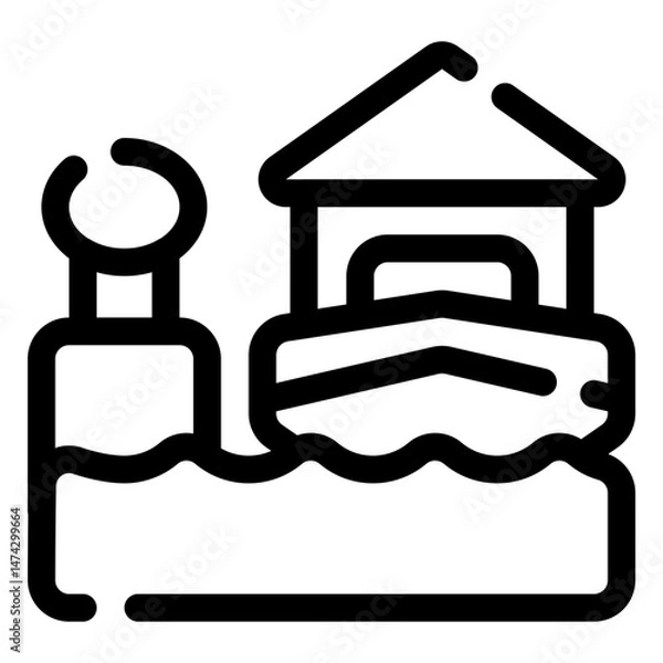 Fototapeta harbour icon