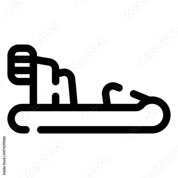 Fototapeta hovercraft icon