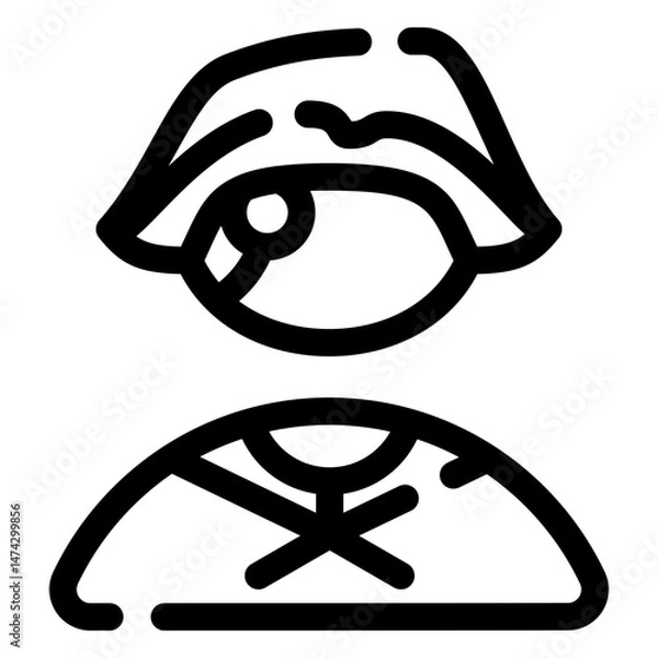 Fototapeta pirates icon