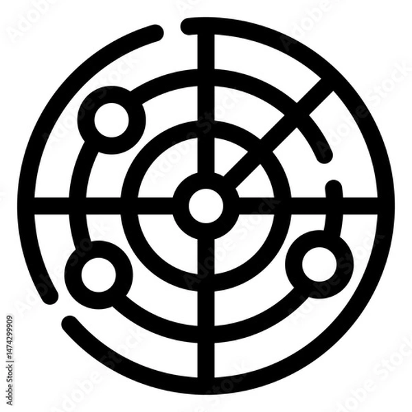 Fototapeta radar icon