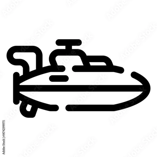 Fototapeta submarine icon