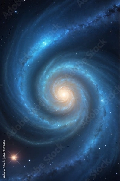Obraz spiral galaxy background