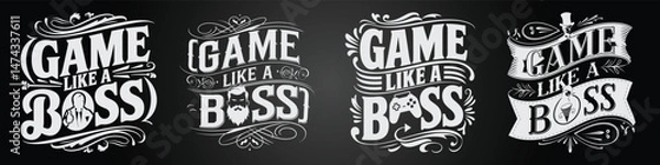 Obraz Futuristic Chalkboard Interface Graphics for eSports and Tech Branding