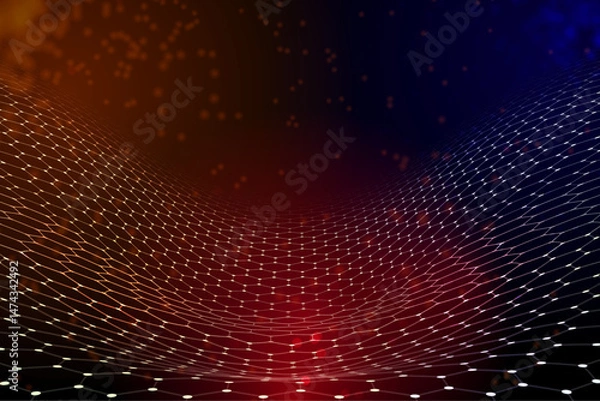 Fototapeta Creative  New Best Futuristic Hexagonal Net Background   Design 2025