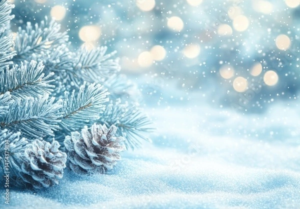 Fototapeta Festive Winter Scene