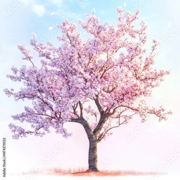 Fototapeta Blooming Cherry Tree in Spring