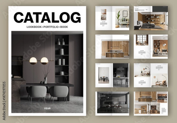 Obraz Catalog Brochure Layout