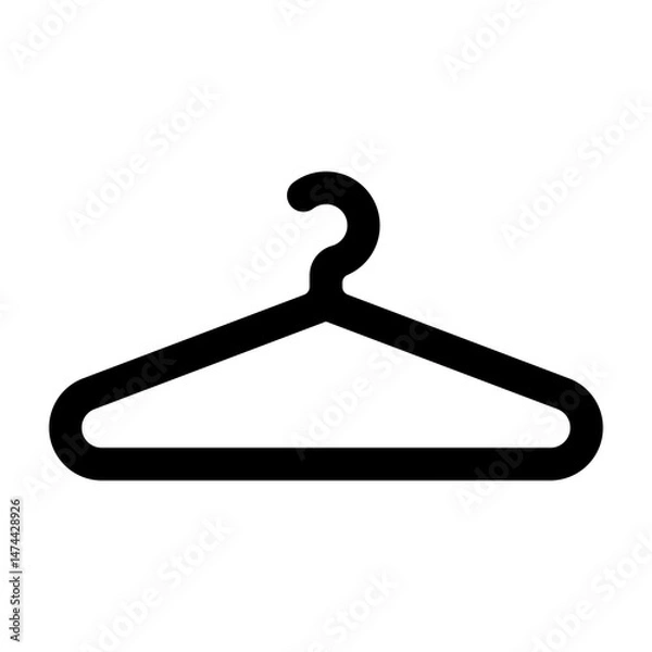 Fototapeta Hanger  Vector Glyph Icon Design