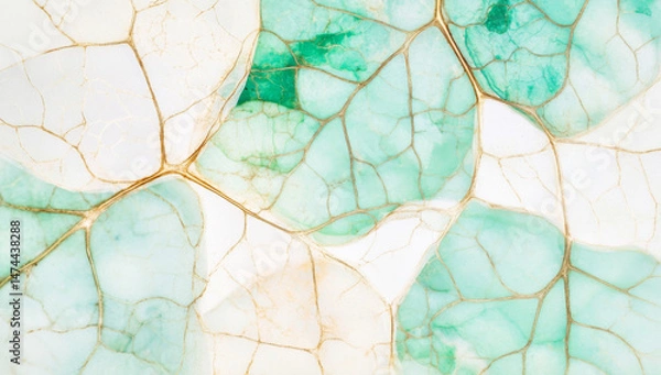 Obraz Close-up of plant cells showing intricate patterns and textures, suitable as background
