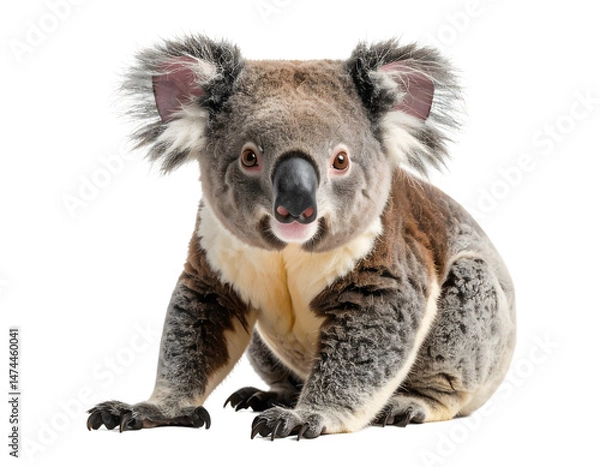 Obraz Koala Bear: Cute, Fluffy, Transparent Background