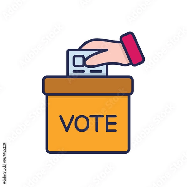 Fototapeta Ballot Box Vector icon
