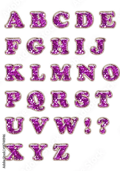 Obraz lilac font