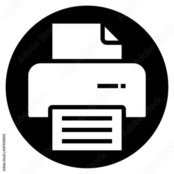 Fototapeta printer icon	