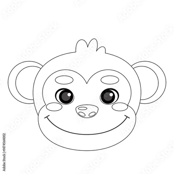 Obraz 42 - Animals head coloring