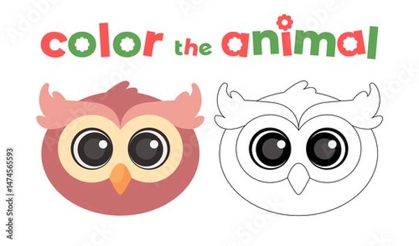 Obraz 42 - Animals head coloring
